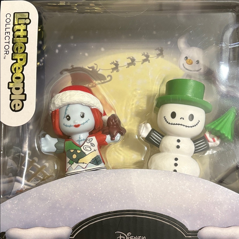 Fisher Price Little People Nightmare Before Christmas Jack Skellington & Sally